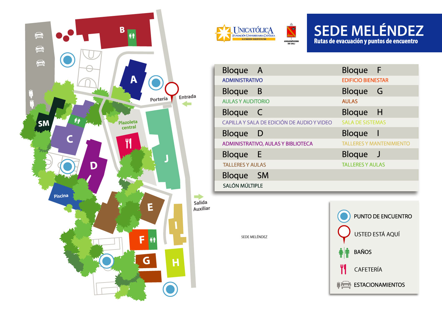 Mapa Sede Meléndez Unicatólica Mapa Sede Meléndez Unicatólica